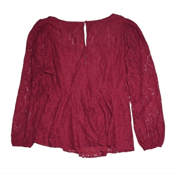 NWT Torrid Peplum Lace Puff Sleeve Size 1X / 14-16 - Picture 7 of 8